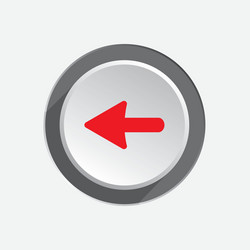 pointer icon move cursor sign guide symbol red vector image