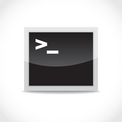 Terminal Icon - Command Line Access vector image