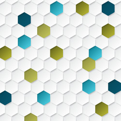 Abstract geometric background with hexagons vector