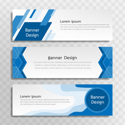 Banner templates set for web design or topics vector