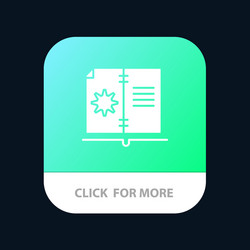 book guide hardware instruction mobile app button vector image