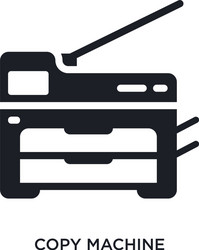copy machine isolated icon simple element from vector image