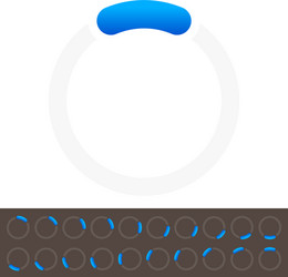 preloader buffer shapes user interface vector image