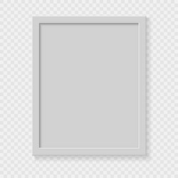 Realistic Empty Picture Frame vector image