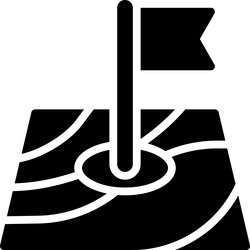 Mozambique Map And Flag Map Icon With Highlighted Vector Image