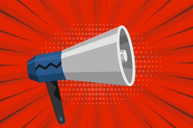 Megaphone icon amplify your message vector