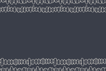 seamless horizontal border pattern with hand vector image