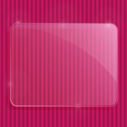 sheet of glass framework on stripe pattern vector image