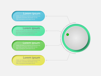 web interface or four-point switch turning vector image