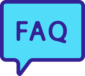 questions and answers icon isolated vector image