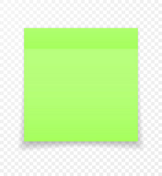 Sticky paper note with shadow effect blank color vector