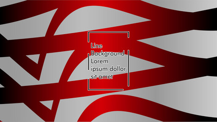 wavy abstract background red color and grey vector image