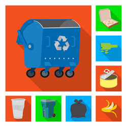 design dump and sort sign collection vector image