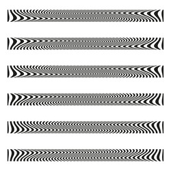 horizontal stripe optical distortion pattern vector image