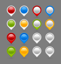 map mark pointers vector image