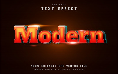modern text effect with orange gradient vector image