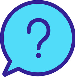 questions and answers icon isolated vector image