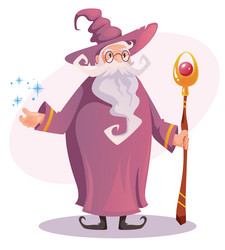 wizard magician character vector