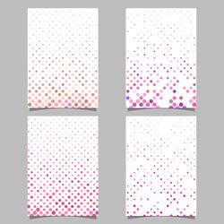 abstract circle pattern poster template set vector image