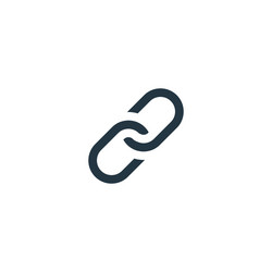chain icon simple element for web vector image
