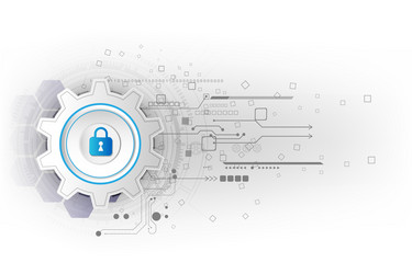 Digital Security Technology Background vector image