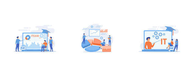 Tech & Business Analytics Concepts vector image