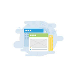 webpages are in development vector image