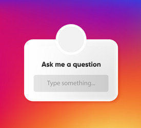 ask me a question in 3d design form vector image