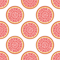 Grapefruit abstract seamless pattern vector