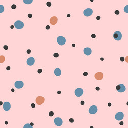 irregular polka dot simple seamless pattern vector image