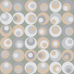 retro circle seamless pattern vector image