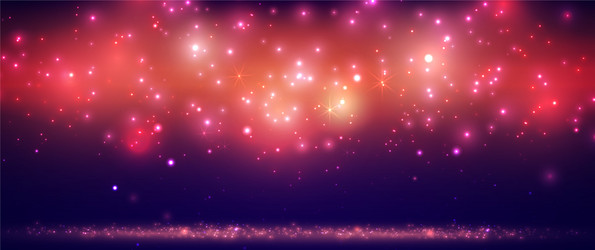 Sparkling Lights Bokeh Background vector image