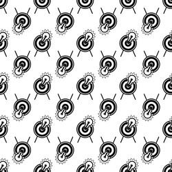 bulb target pattern seamless vector image