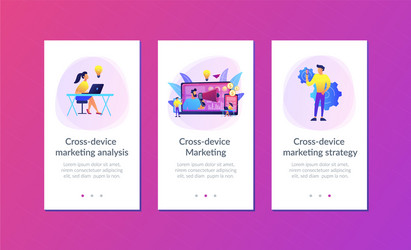 cross-device marketing app interface template vector image