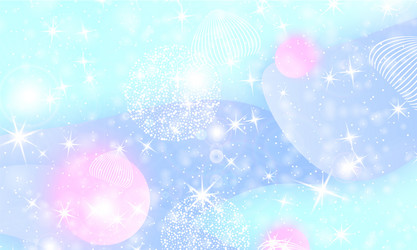 fairy background unicorn pattern vector image