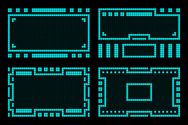 Frame abstract modern futuristic hud technology vector