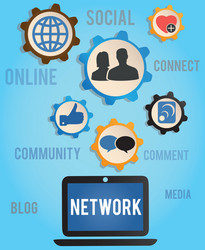 Network Connection Concepts vector image