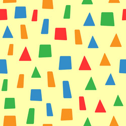 simple seamless pattern with geometric shapes vector image