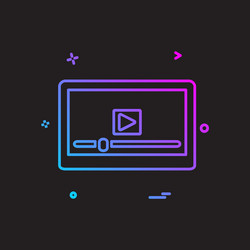 web layout icon design vector image