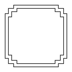 abstract frame on white background vector image