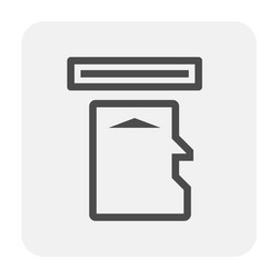 sd card icon vector