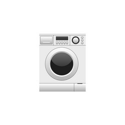 Washing machine isolated on white background vector