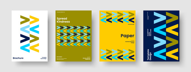 abstract report design creative banner template vector image