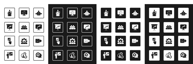 set project team base chalkboard with diagram vector image
