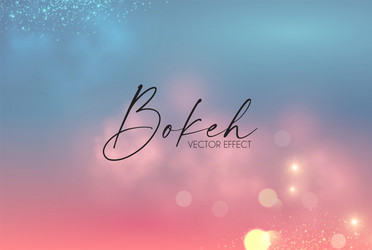 soft bokeh elegant light effect fluid vector image