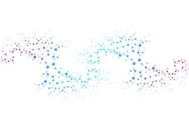 structure molecule and communication dna atom vector image