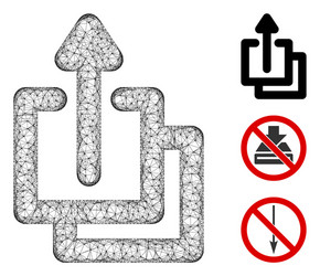 uploads polygonal web mesh vector image
