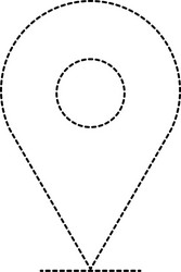 pin pointer isolated icon vector image