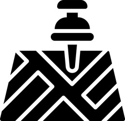 pushpin on map icon location and navigation vector image