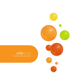 abstract background with soap bubbles vector image